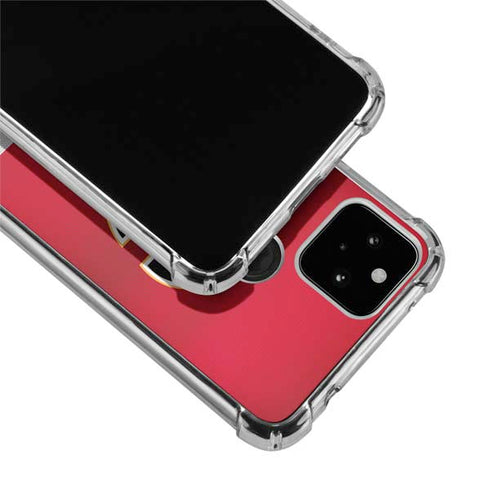 NHL Calgary Flames Jersey Google Pixel 5 Clear Case